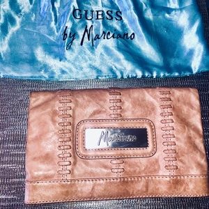 MARCIANO LEATHER CLUTCH